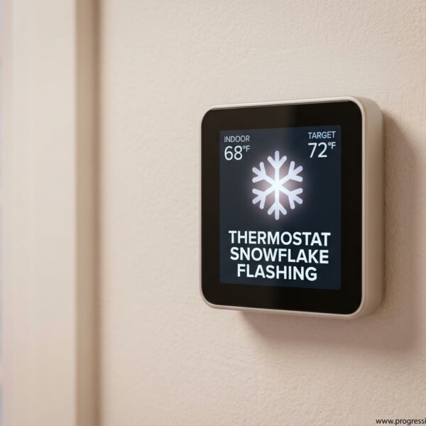 Thermostat Snowflake Flashing