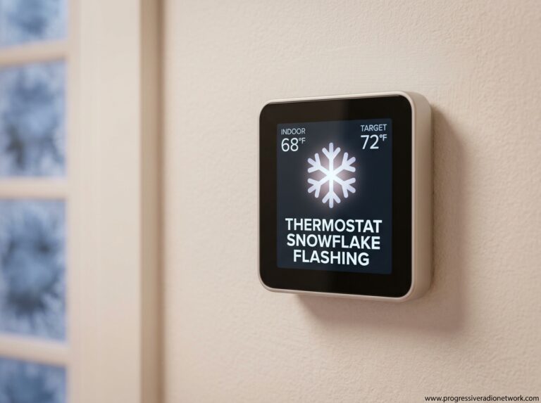 Thermostat Snowflake Flashing
