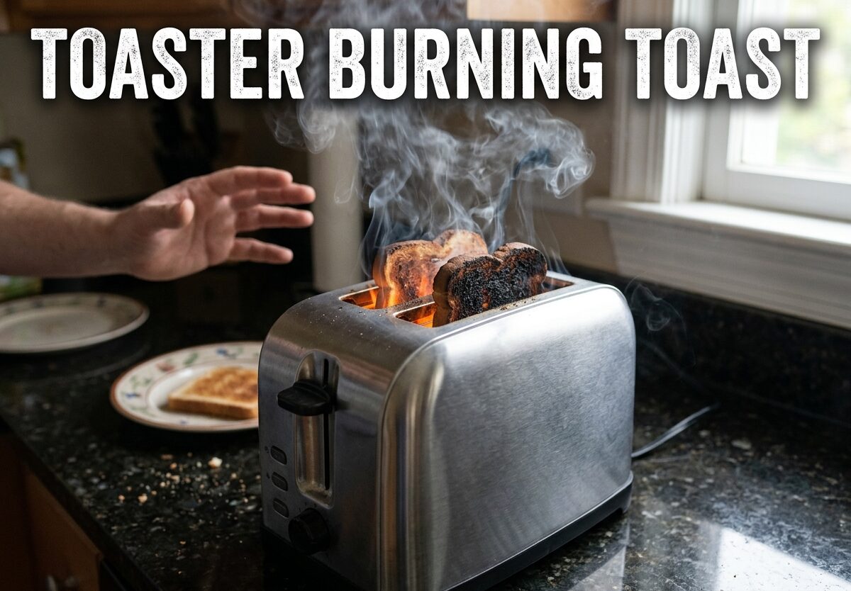 Toaster Burning Toast