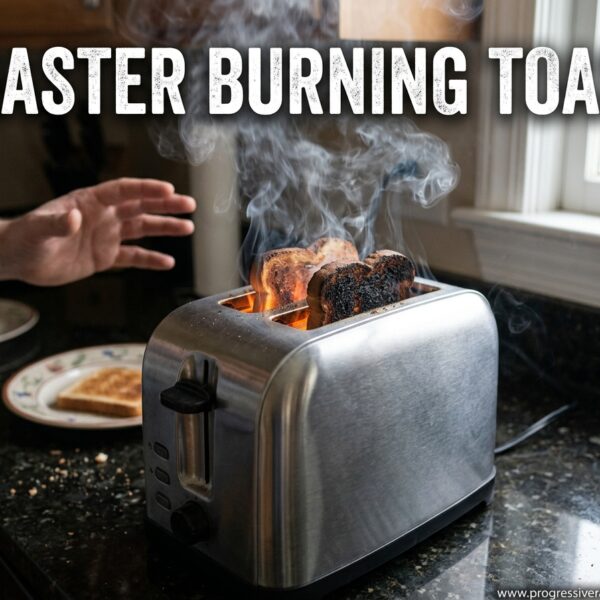 Toaster Burning Toast