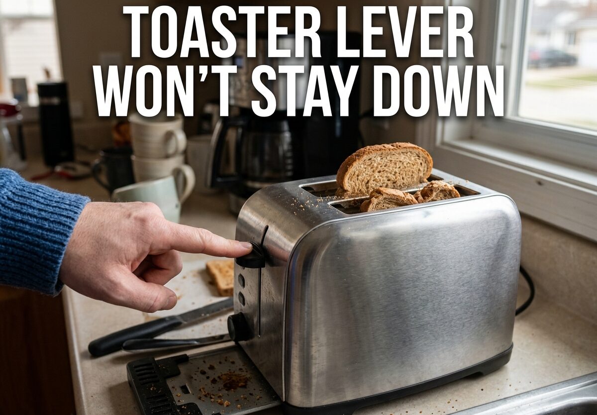 Toaster Lever Wont Stay Down