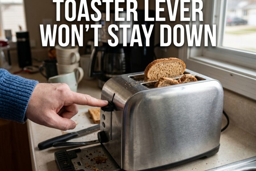 Toaster Lever Wont Stay Down