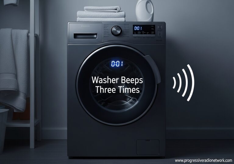 Washer Beeps Three Times