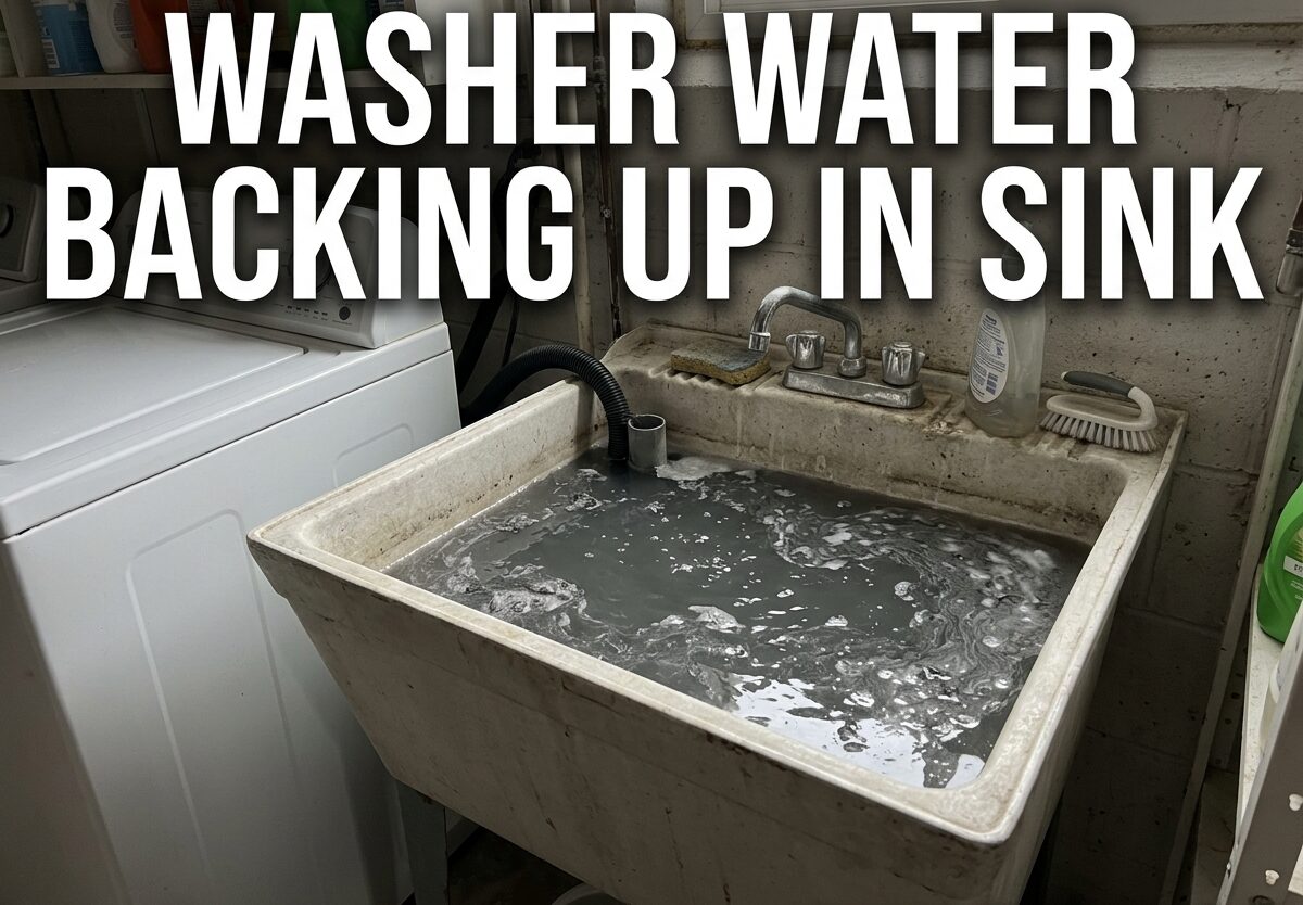 Washer Water Backing Up In Sink