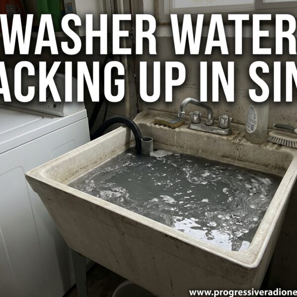 Washer Water Backing Up In Sink