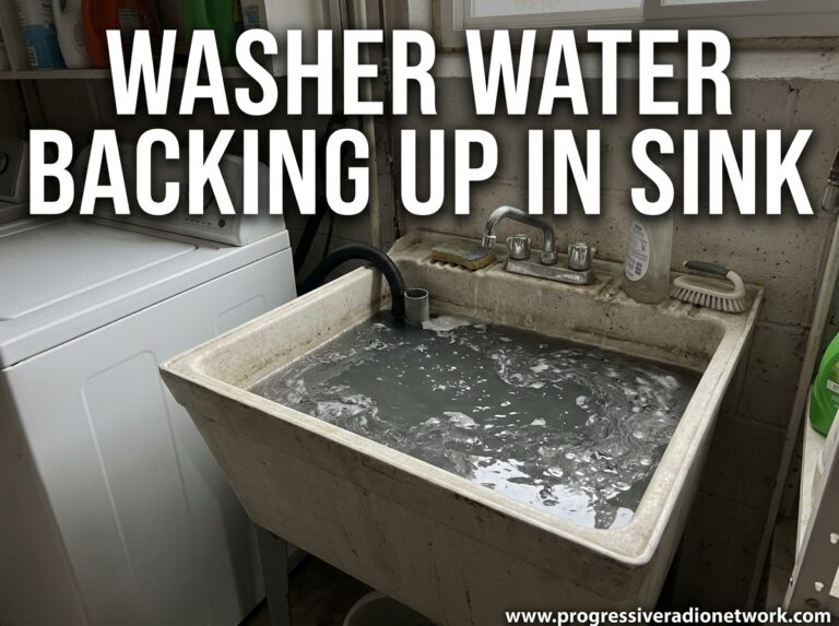 Washer Water Backing Up In Sink