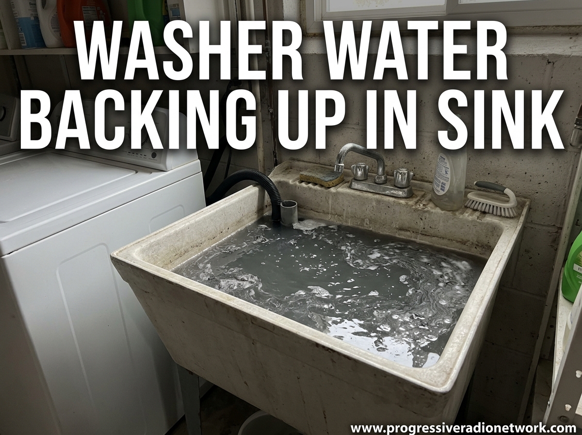 Washer Water Backing Up In Sink