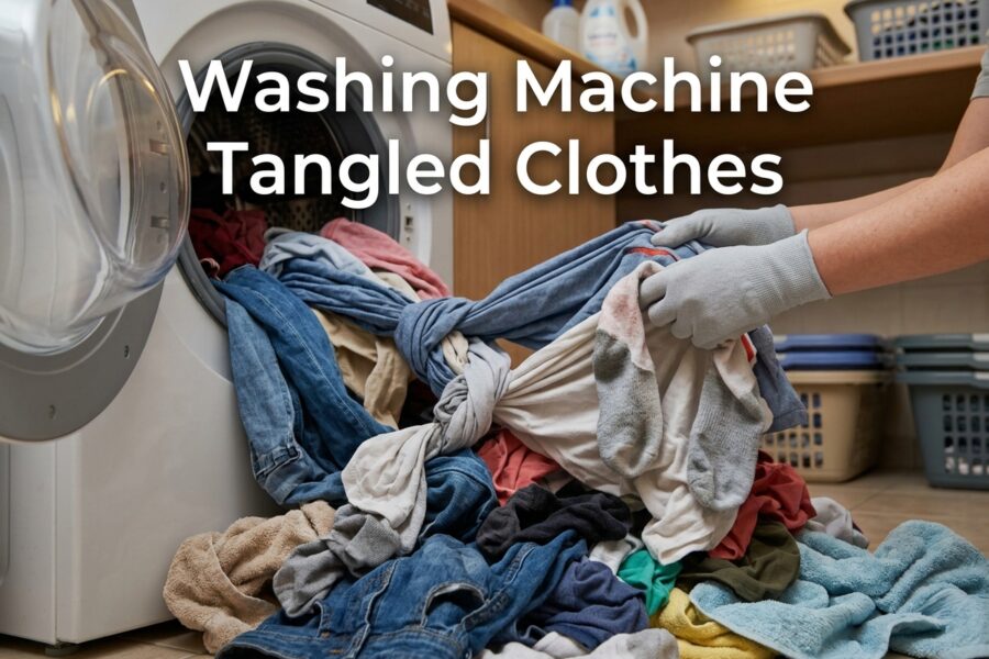 Washing Machine Tangled Clothes