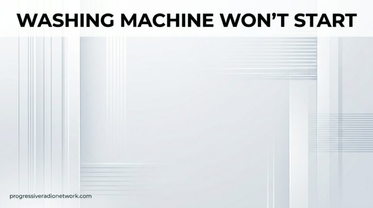 Washing Machine Wont Start