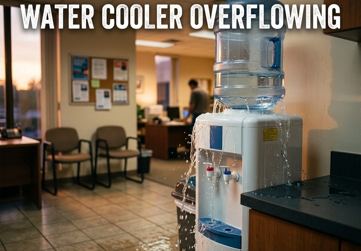 Water Cooler Overflowing