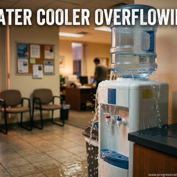 Water Cooler Overflowing