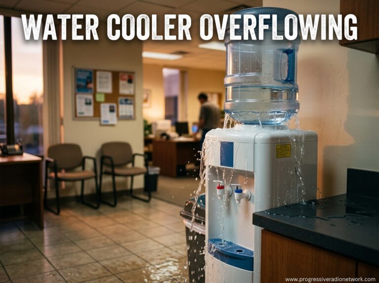 Water Cooler Overflowing