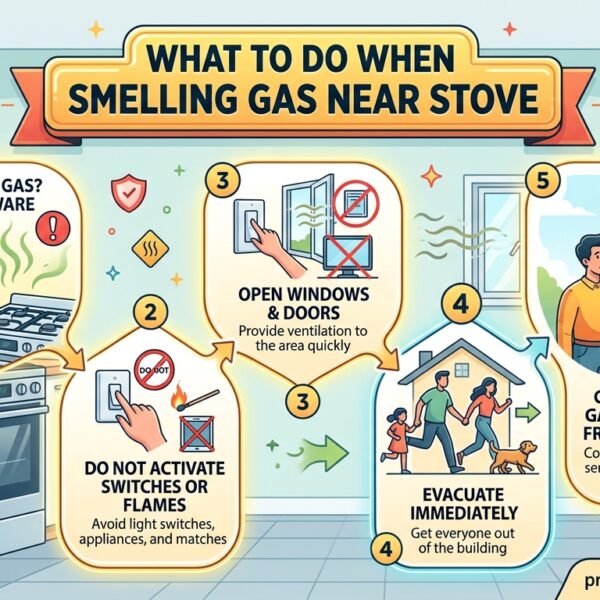 What to Do When Smelling Gas Near Stove