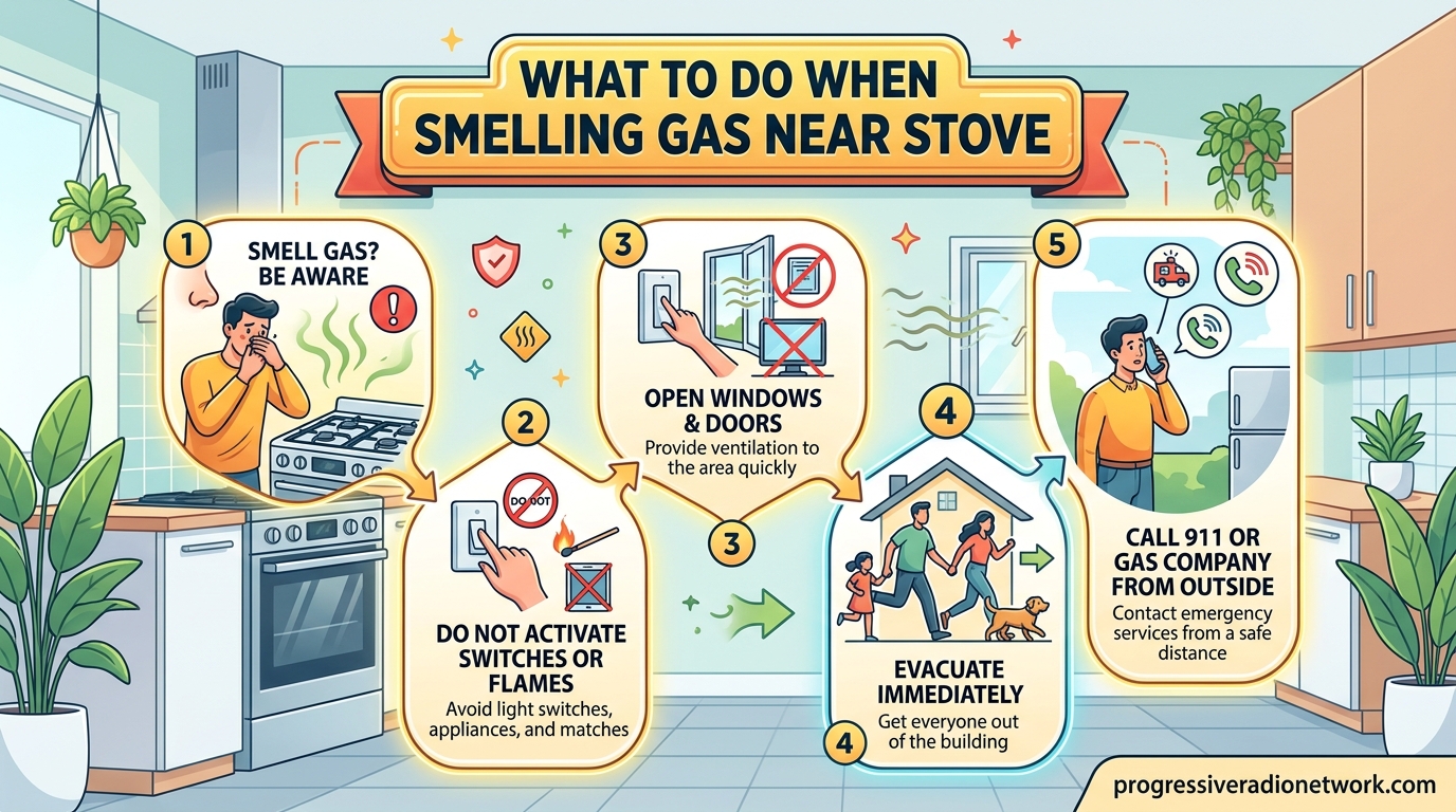 What to Do When Smelling Gas Near Stove