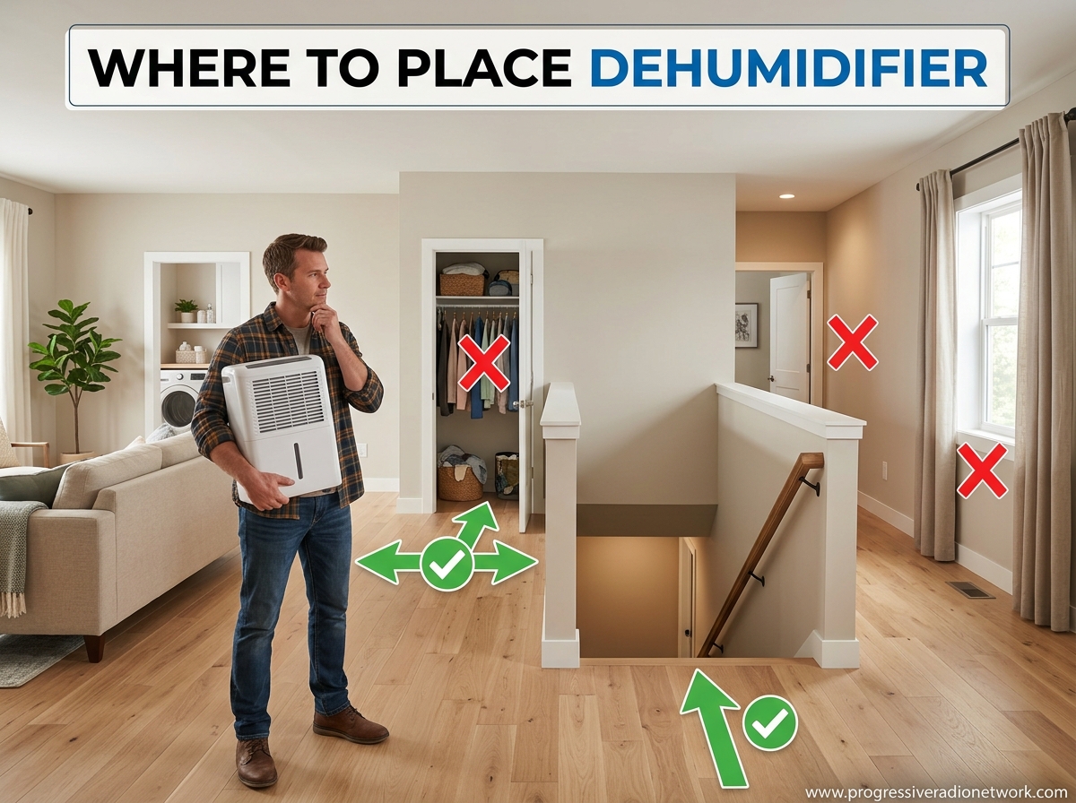 Where to Place Dehumidifier