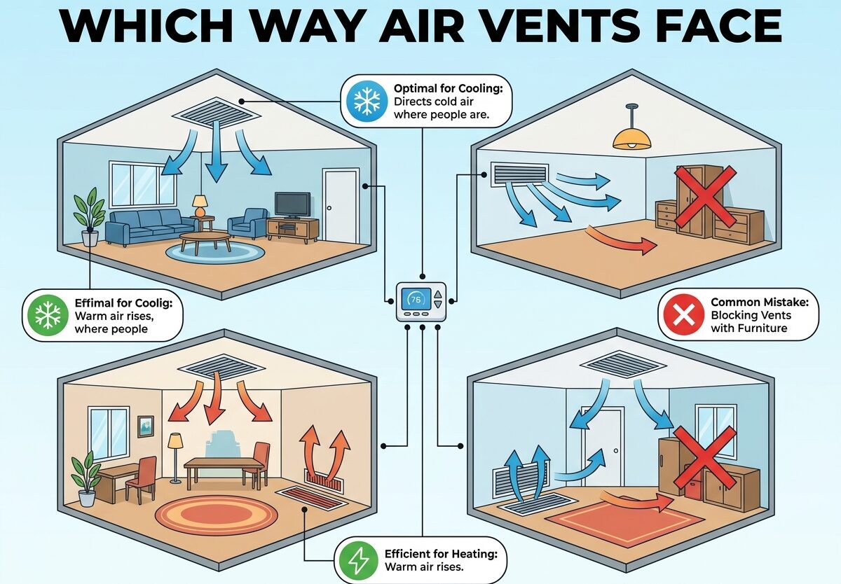 Which Way Air Vents Face