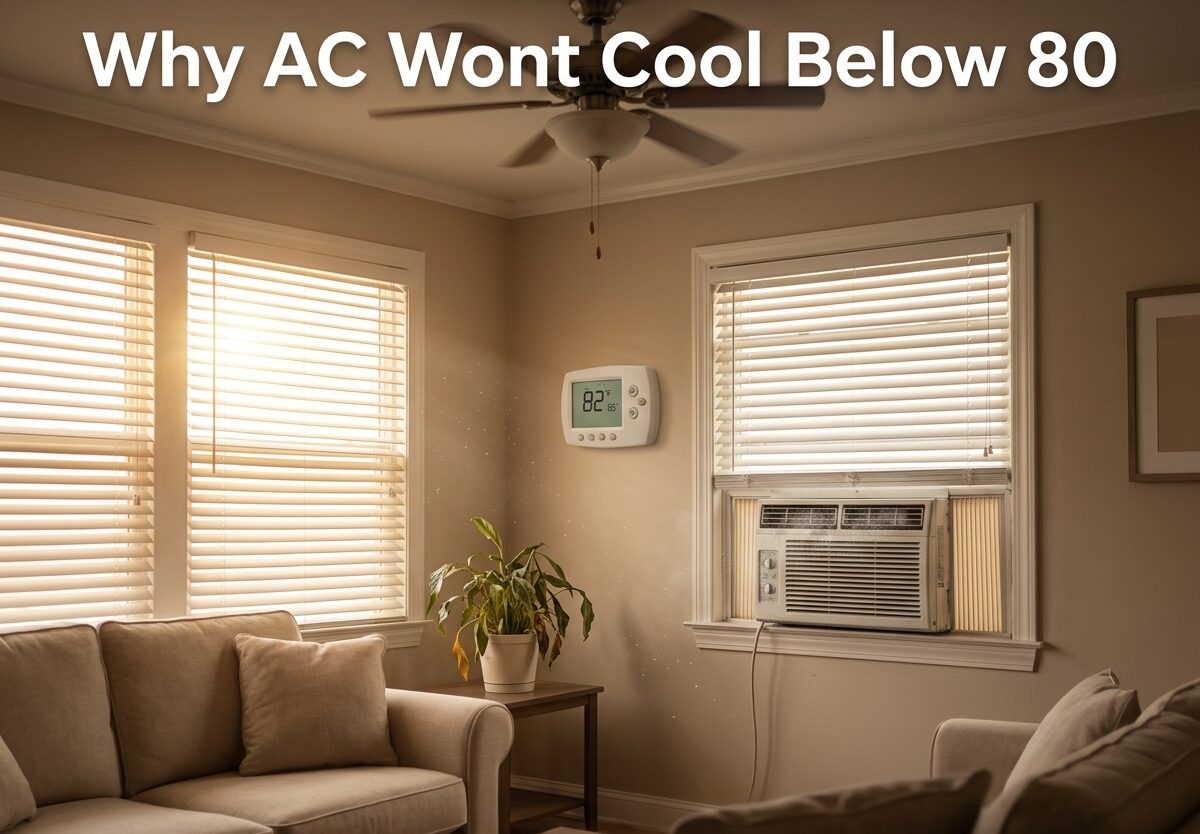 Why AC Wont Cool Below 80