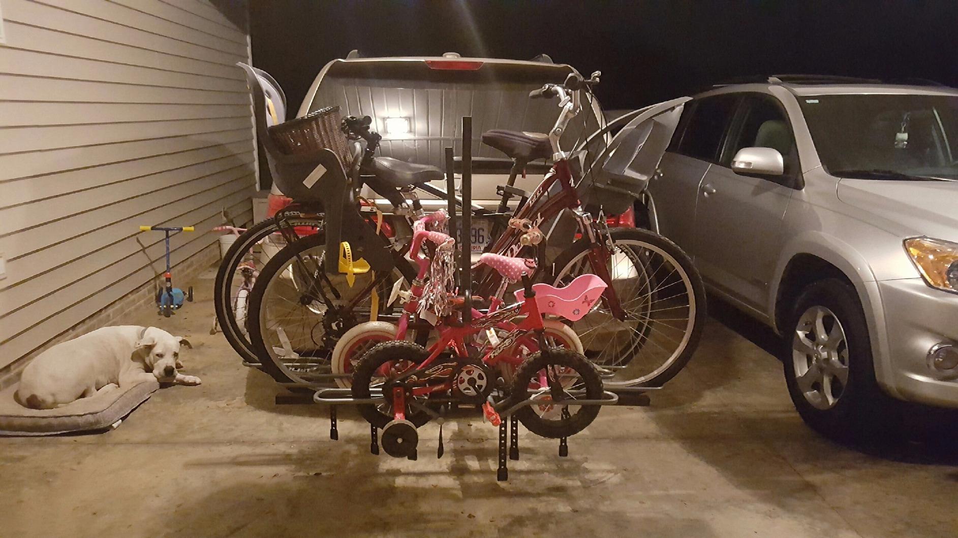 Swagman XTC4 Hitch Mount Bike Rack - Platform Carrier for 4 Bikes, Ratcheting Hook System customer photo 1