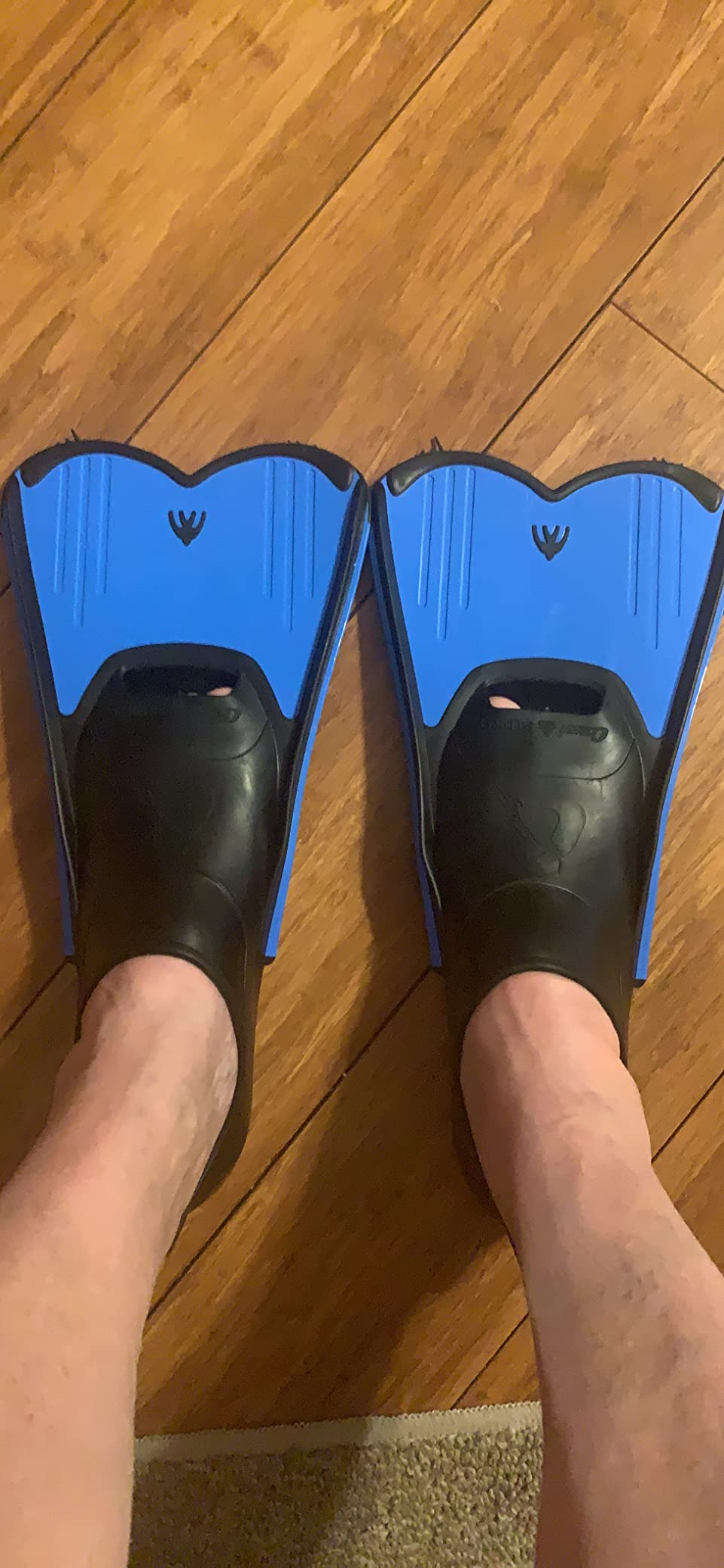 Cressi Short Full Foot Pocket Fins for Swimming or Training in the Pool and in the Sea - Light: made in Italy customer photo 1
