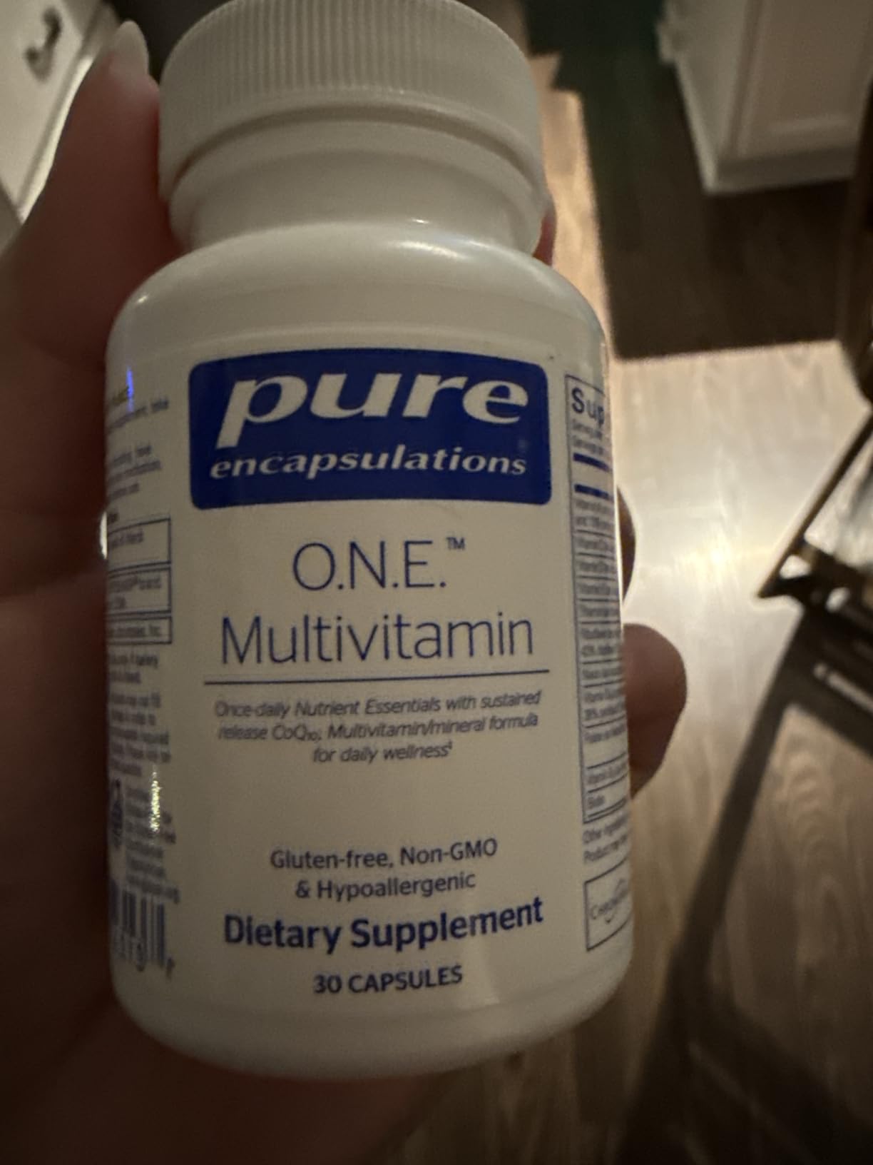 Pure Encapsulations O.N.E. Multivitamin - Once Daily Multivitamin with Antioxidant Complex Metafolin, CoQ10, and Lutein to Support Vision, Cognitive Function, and Cellular Health* - 60 Capsules customer photo 2