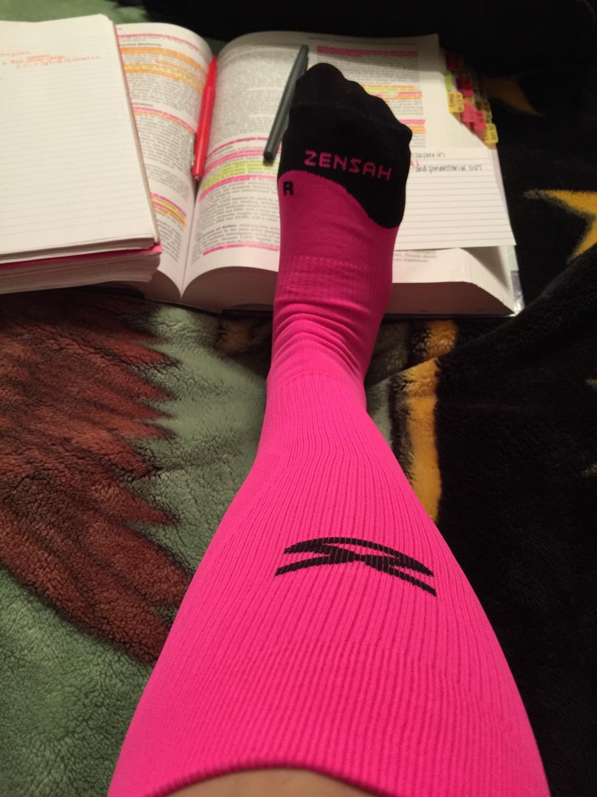 Tech+ Compression Socks - Knee High Running Socks for Sports, Travel, Made in Italy customer photo 2