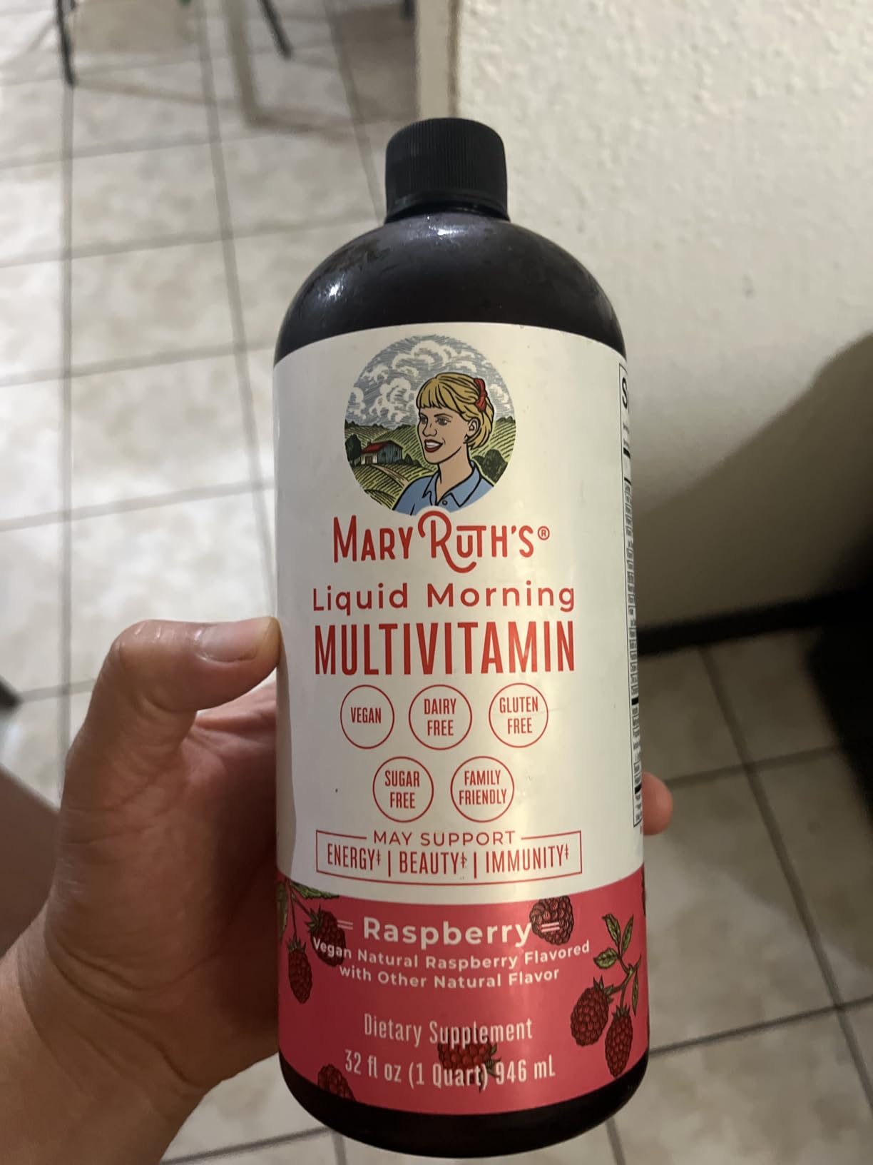 MARYRUTH'S Liquid Morning Multivitamin for Women, Men & Kids | Vitamin A C D E B6 B12 Biotin Zinc | Beauty | Vegan | Non-GMO | Gluten Free | 32 Servings customer photo 2