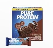 Pure Protein Chocolate Deluxe Protein Bars - 21g Protein, 3g Sugar, 190 Calories (12 count) Low Sugar, High Protein Snack - Gluten Free customer photo 1
