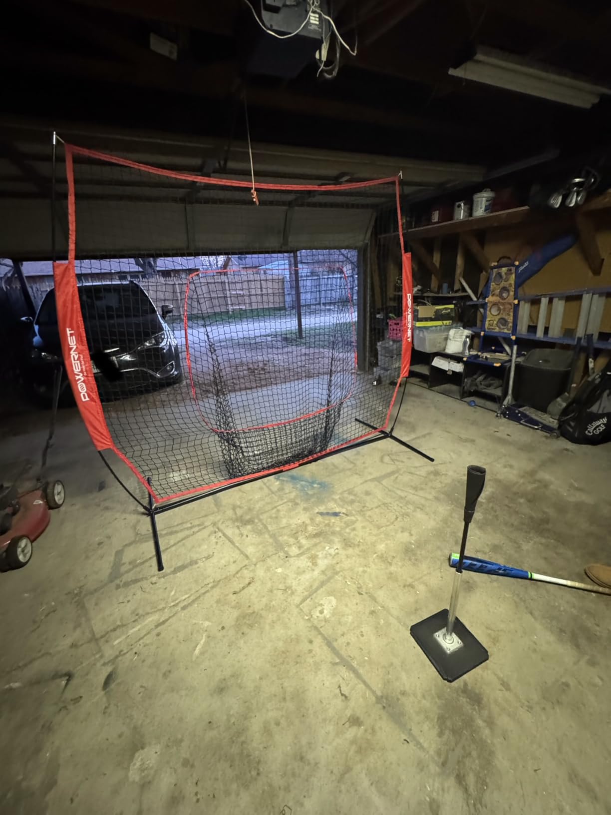 PowerNet Baseball Softball Practice Net 7x7 with Baseball Accessories for Practice Pitching, Batting & Fielding, Ball Caddy, Weighted Baseballs, Tee customer photo 2