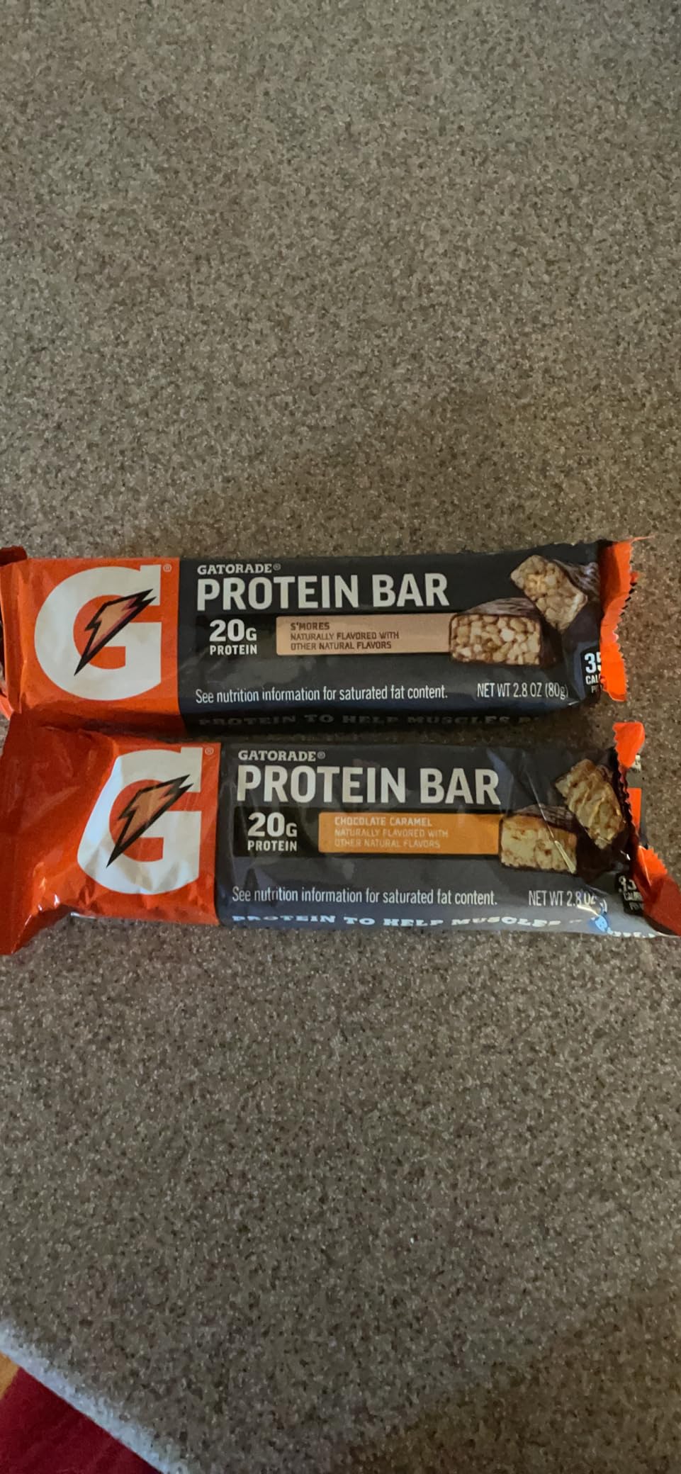 Gatorade Whey Protein Bars, Chocolate Caramel, 2.8 oz bars (Pack of 12, 20g of protein per bar) customer photo 1