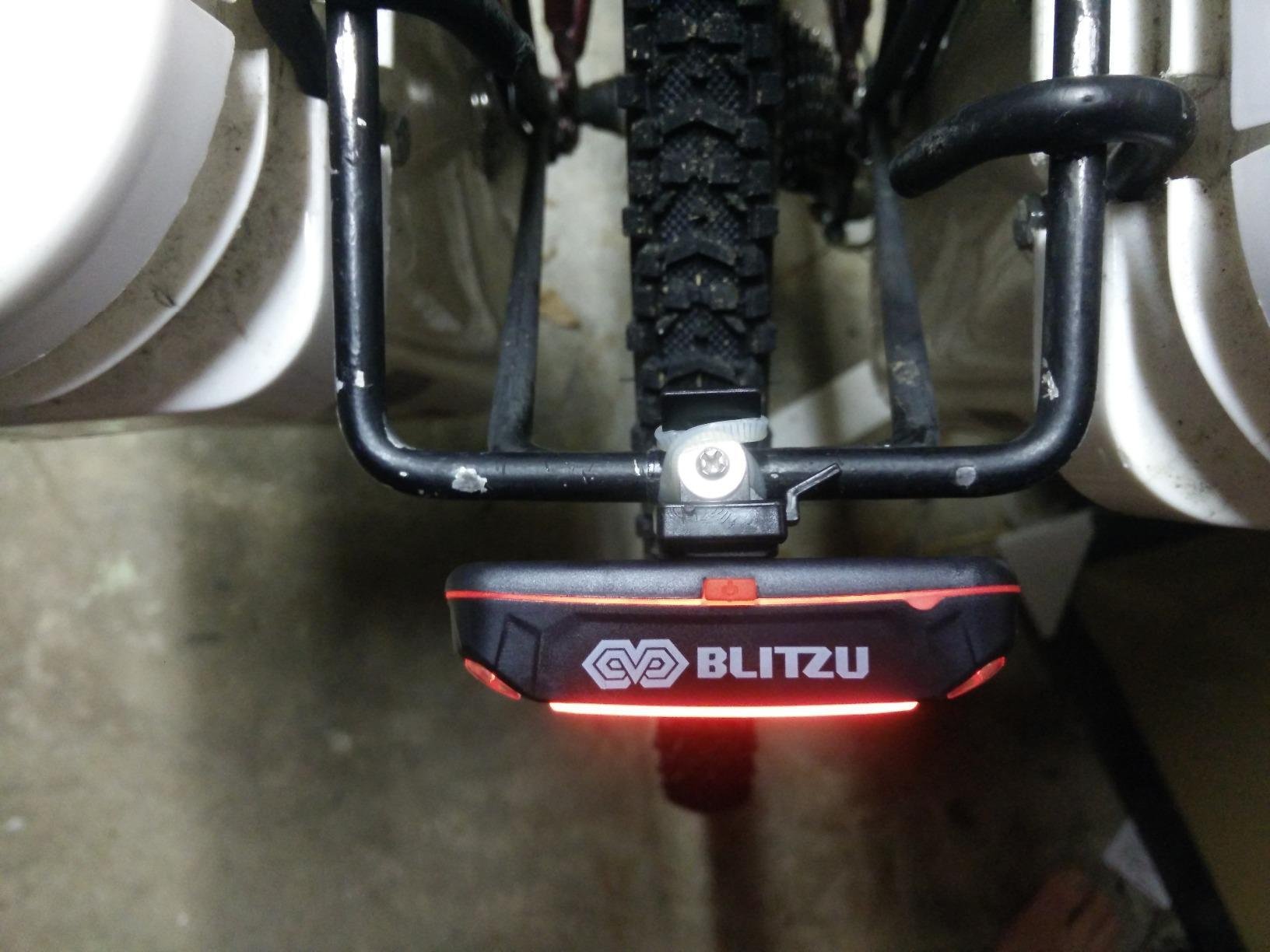 BLITZU USB-C Rechargeable Bike Tail Light 2 Pack, Bright Bicycle Rear Cycling Safety Flashlight Accessories for Night Riding, Cyborg 120T, 4 Light Modes for Adults Kids Men Women Road Mountain customer photo 2