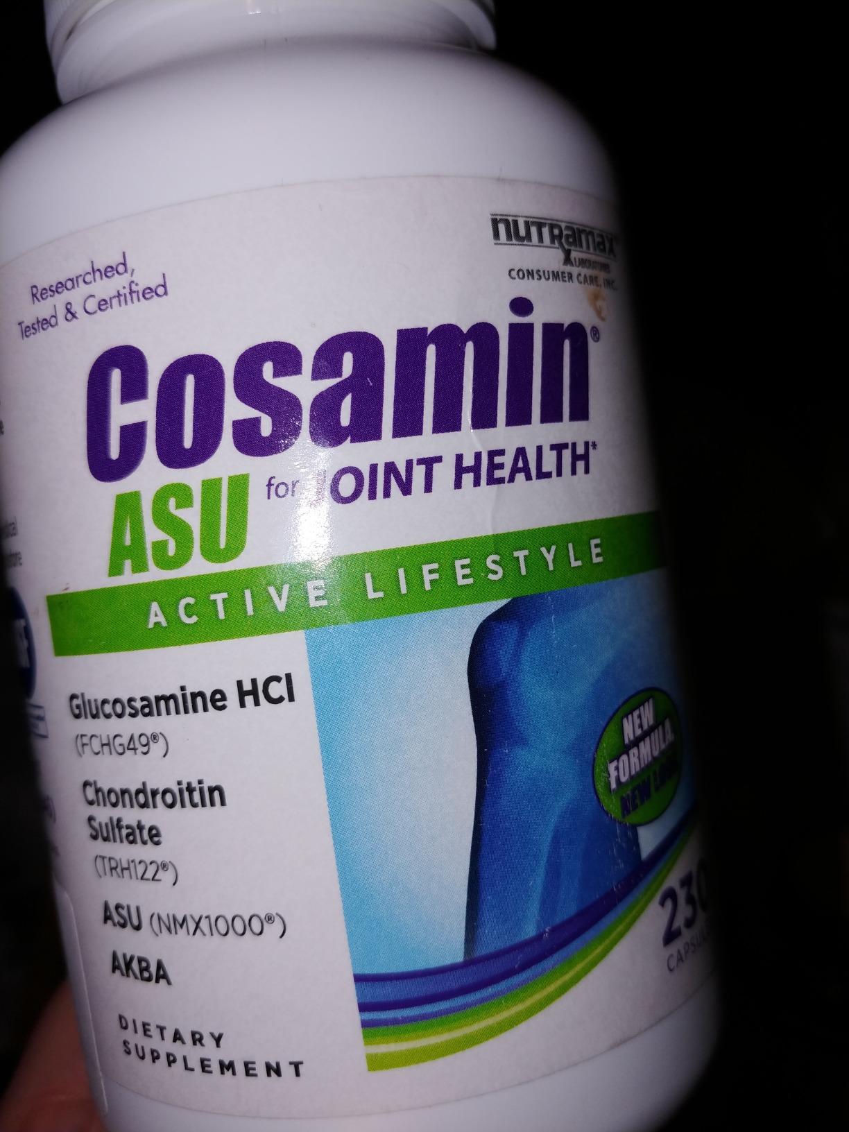 Nutramax Laboratories Cosamin ASU Joint Health Supplement with Glucosamine, Chondroitin & ASU for Adult Men & Women, 230 Capsules customer photo 2