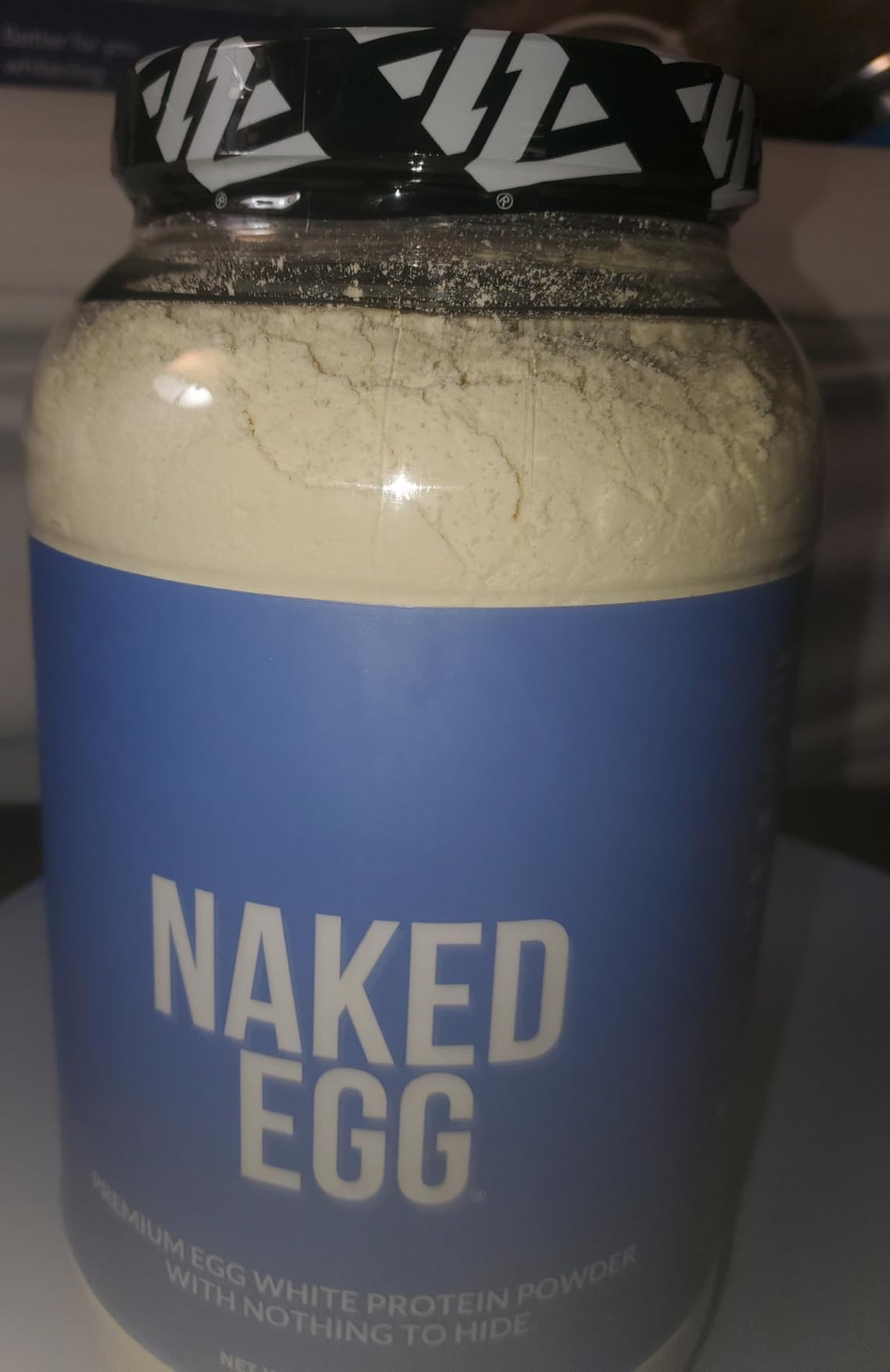 Naked 3LB Non-GMO Egg White Protein Supplement Powder, Unflavored, No Additives, Paleo, Dairy Free, Gluten Free, Soy Free customer photo 2