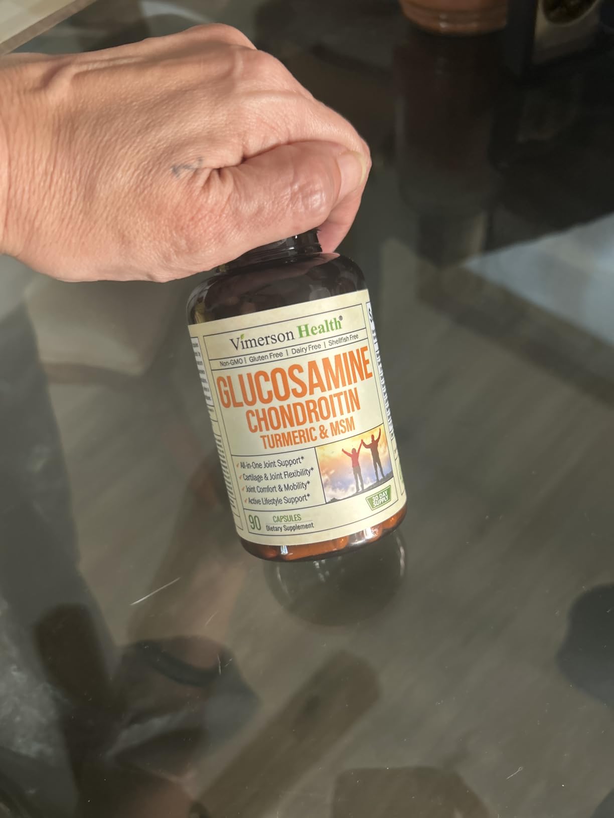 Glucosamine Chondroitin MSM - Joint Support Supplement for Women and Men with Glucosamine Sulfate 1500 mg, Chondroitin and MSM - for Cartilage, Joint Health and Flexibility - 90 Capsules customer photo 1