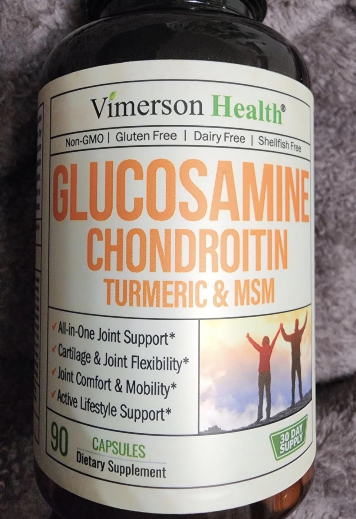 Glucosamine Chondroitin MSM - Joint Support Supplement for Women and Men with Glucosamine Sulfate 1500 mg, Chondroitin and MSM - for Cartilage, Joint Health and Flexibility - 90 Capsules customer photo 2