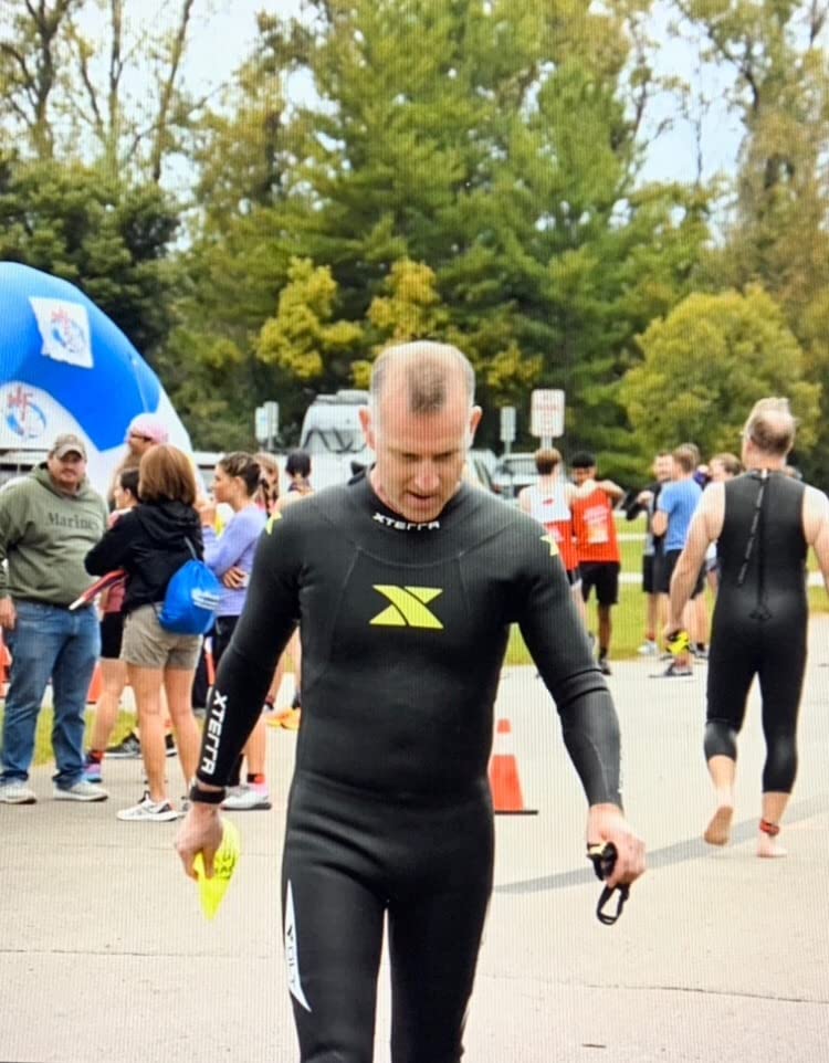 XTERRA Wetsuits - Men's Volt Triathlon Wetsuit - Full Body Neoprene Wet Suit (3mm Thickness) customer photo 1