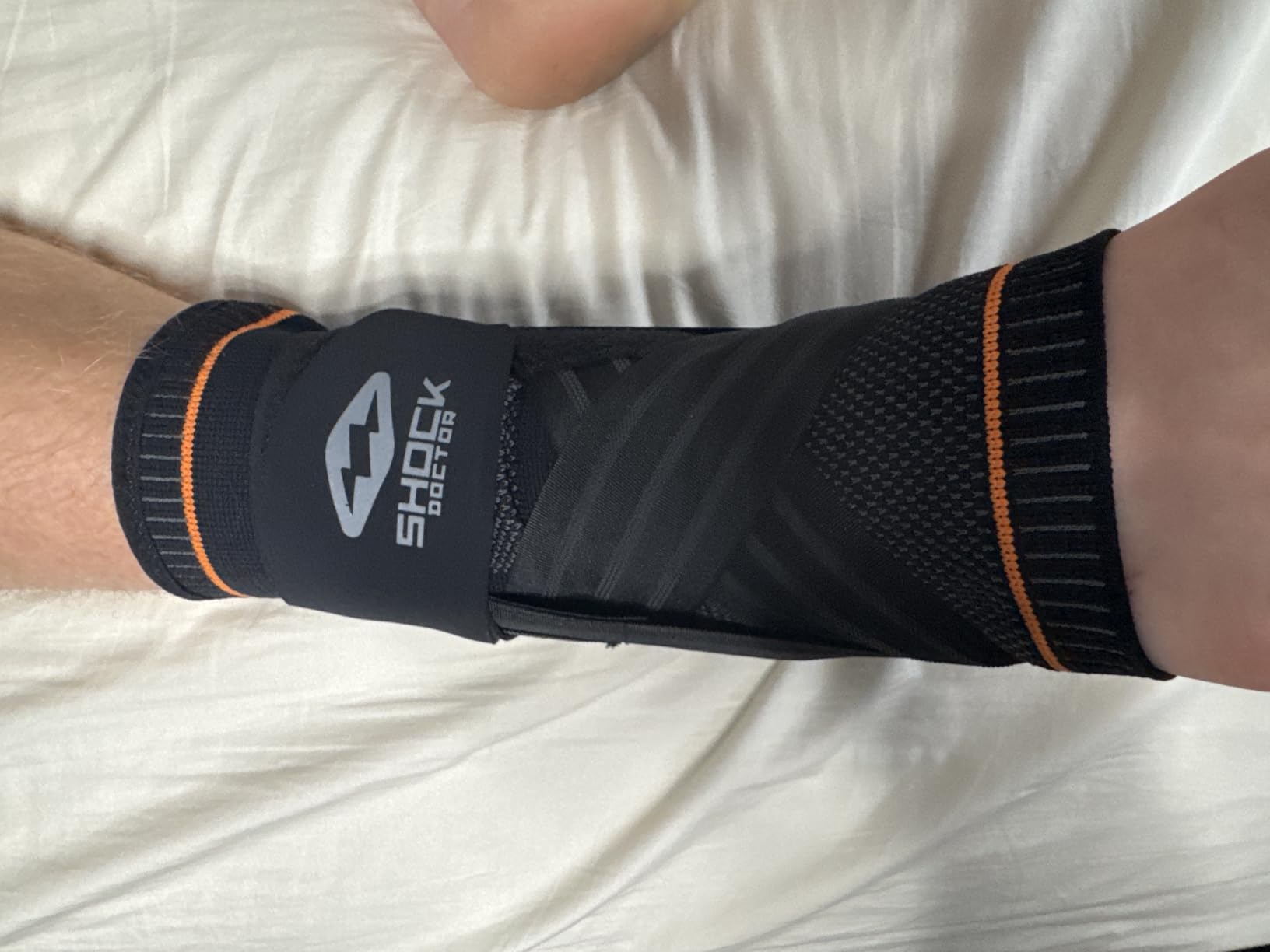 Shock Doctor Ultra Knit Ankle Brace W/Figure 6 Strap & Stays customer photo 1