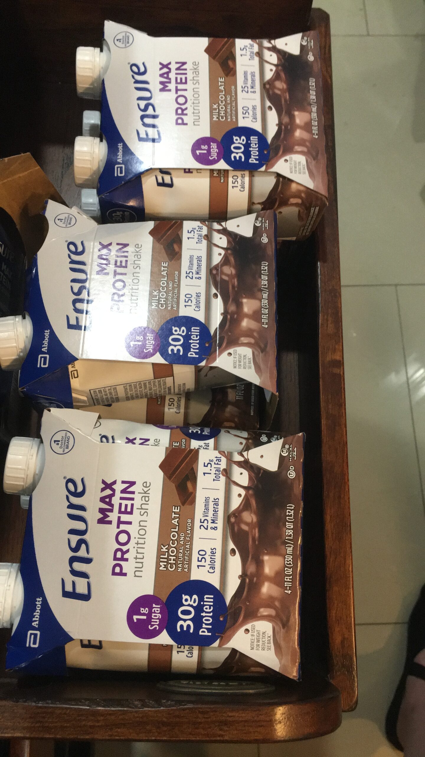 Ensure Max Protein Shake, Milk Chocolate, Ready to Drink, 30g Protein, 1g Sugar, 4g Fiber, 11 fl oz, 12 Pack customer photo 2