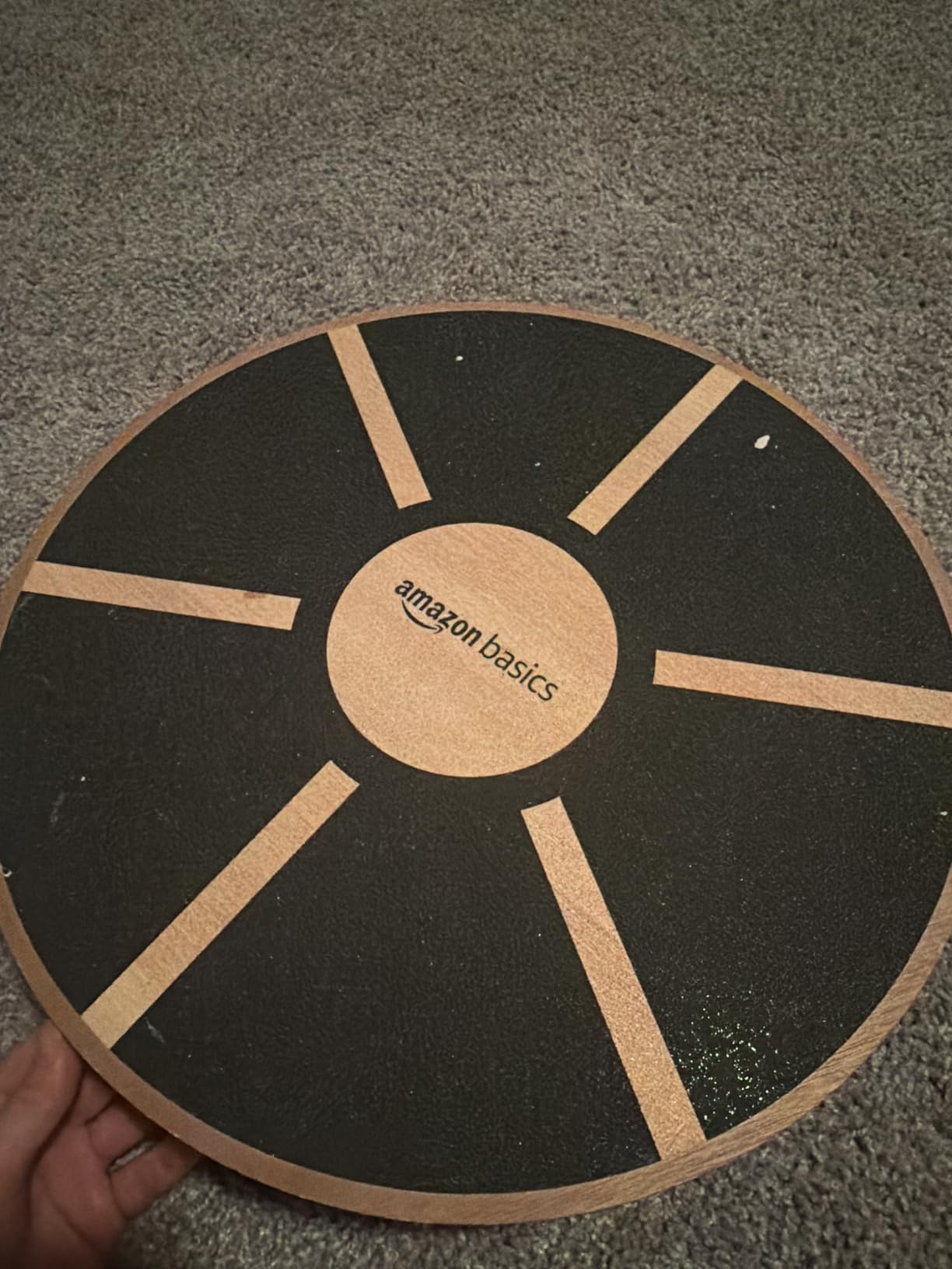 Amazon Basics Wood Wobble Balance Trainer Board, Slip Resistant customer photo 2