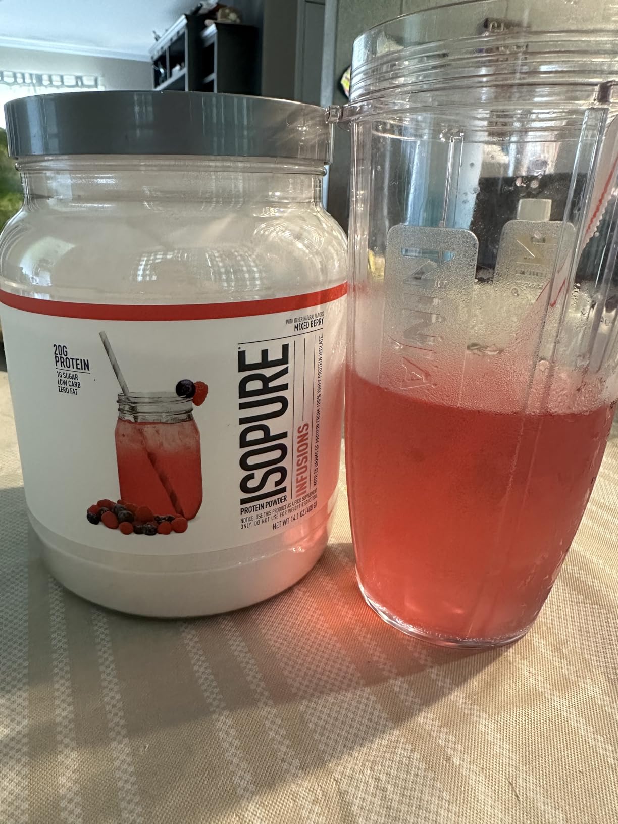 Isopure Clear Whey Isolate Protein Powder, Lactose Free, Naturally Flavored, Mixed Berry, 20g Protein Per Serving customer photo 2