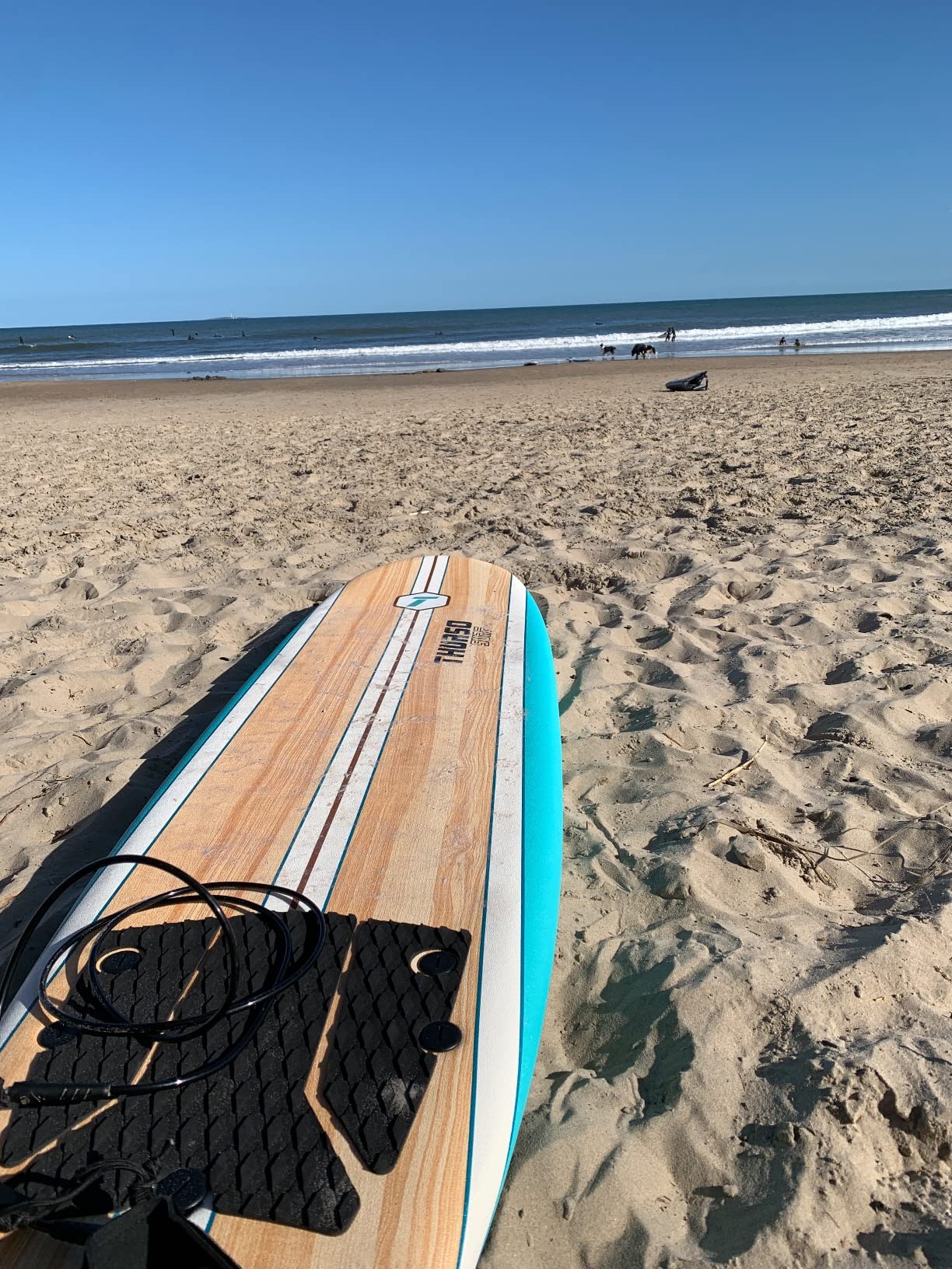 Thurso Surf 7/8 ft Soft Top Foam Beginner Surfboard for Adults and Kids Perfect Longboard for Surfing Beach Fun and Water Sports customer photo 1