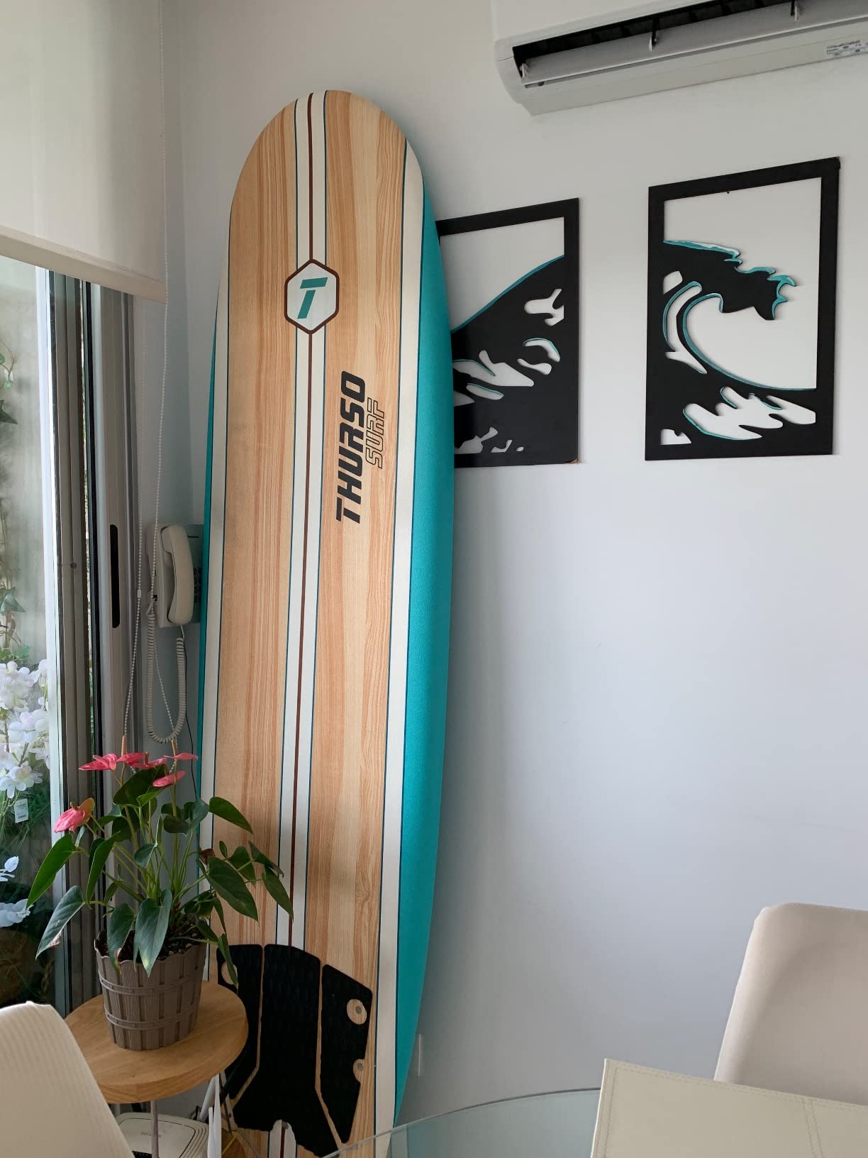 Thurso Surf 7/8 ft Soft Top Foam Beginner Surfboard for Adults and Kids Perfect Longboard for Surfing Beach Fun and Water Sports customer photo 2