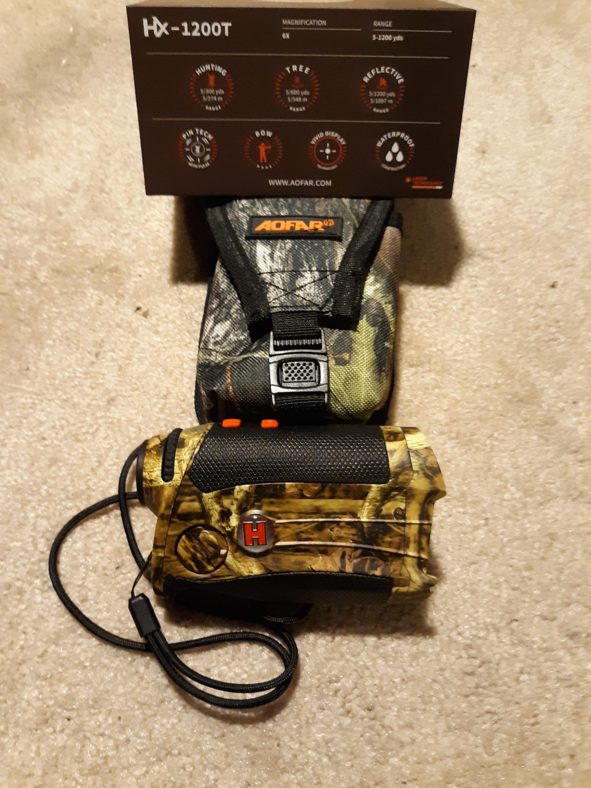 AOFAR HX-1200T Range Finder for Hunting Archery, 1200 Yards with Angle and Horizontal Distance, Shooting Wild Waterproof Coma Rangefinder, 6X 25mm, Range and Bow Mode, Free Battery Gift Package customer photo 2