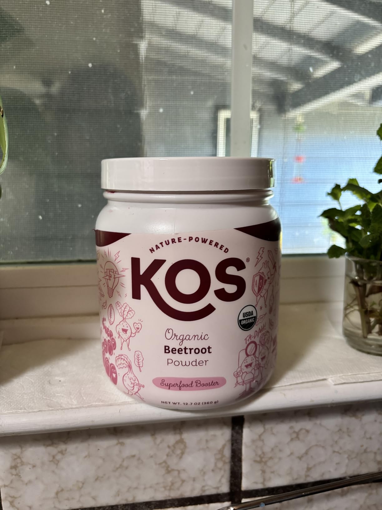 KOS Organic Beet Root Powder, USDA Organic - Natural Nitric Oxide Booster, Superfood Plant Based Beetroot Antioxidant, Supports Active Lifestyle & Healthy Circulation, Soy & Gluten-Free - 90 Servings customer photo 1