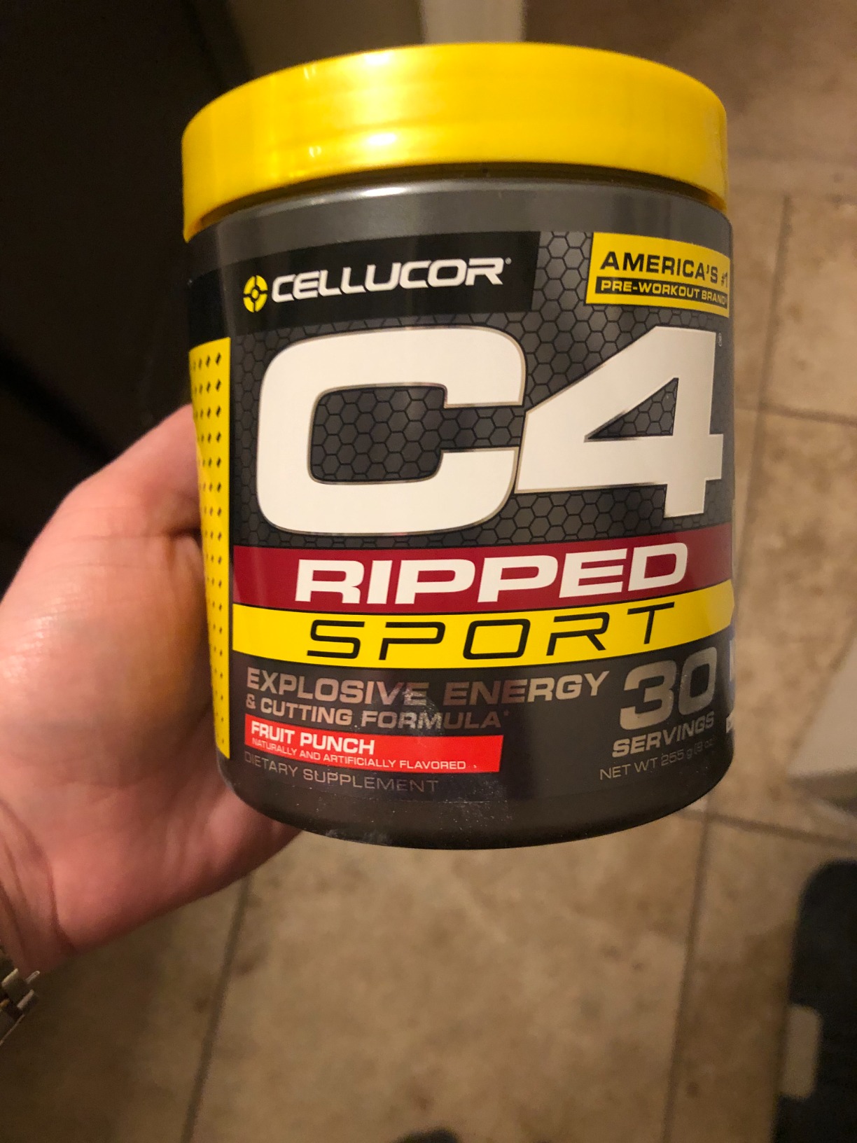 C4 Ripped Sport Pre Workout Powder Fruit Punch - NSF Certified for Sport + Zero Sugar Preworkout Energy Supplement for Men & Women - 135mg Caffeine + Weight Loss - 30 Servings customer photo 2