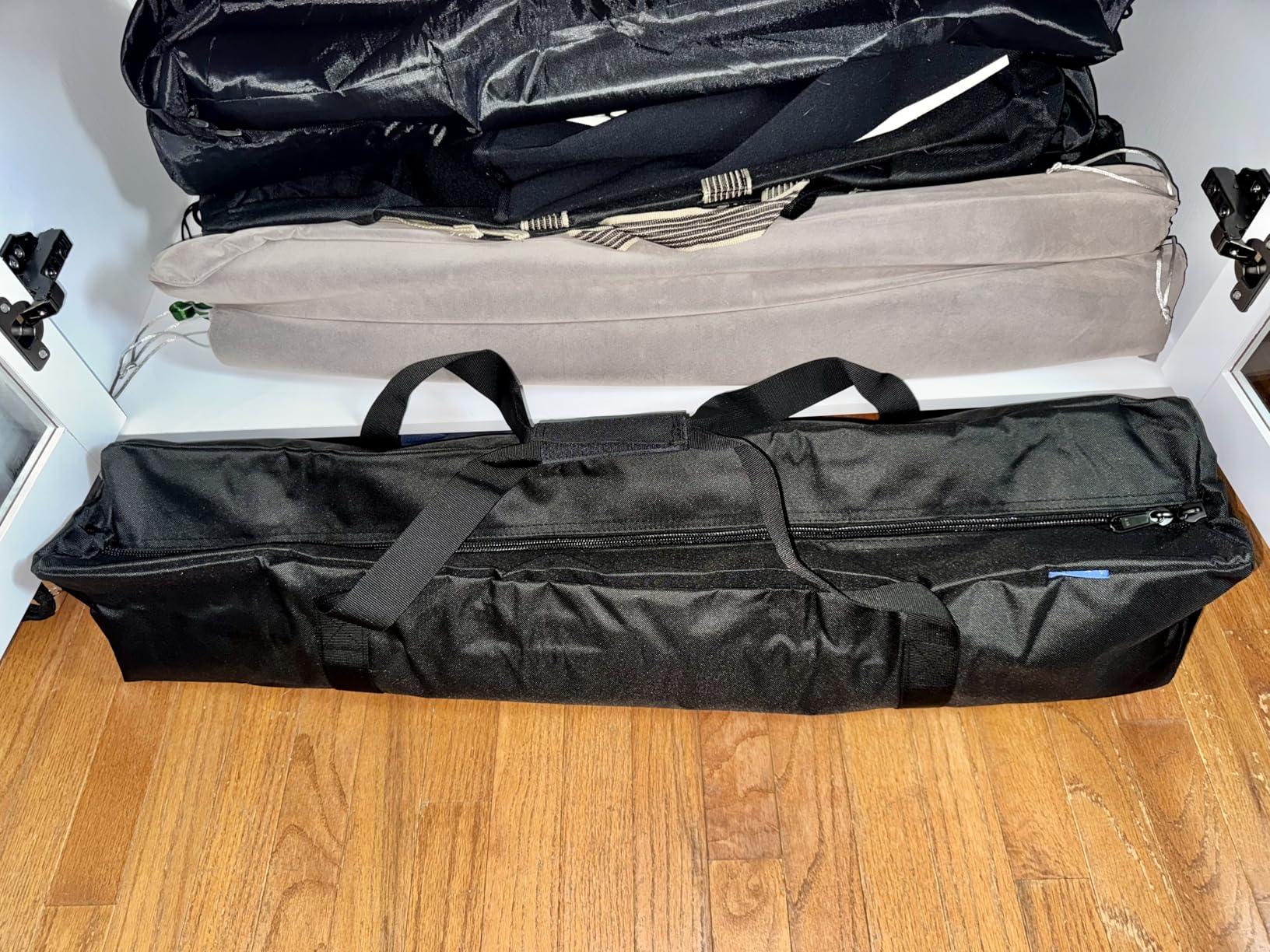 INFANZIA 47inch Sports Duffel Travel Bag, 196L Extra Large Duffel Luggage Bag with Upgrade Zipper, Water Resistant & Foldable Equipment Storage Bag for Camping Tent Tripod Fishing customer photo 1
