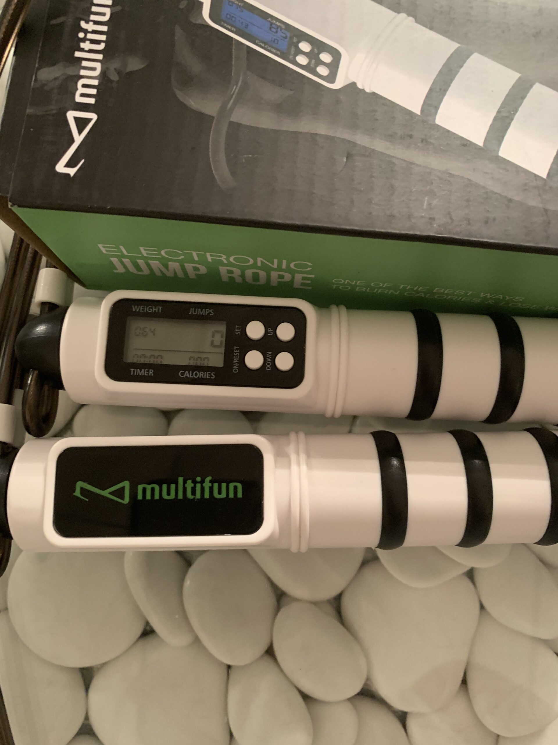 multifun Digital Jump Rope with Smart Counter & Timer - Adjustable Speed Skipping Rope for Fitness, Weight Loss, Boxing, MMA - Tangle-Free Ball Bearings & Anti-Slip Handles customer photo 2