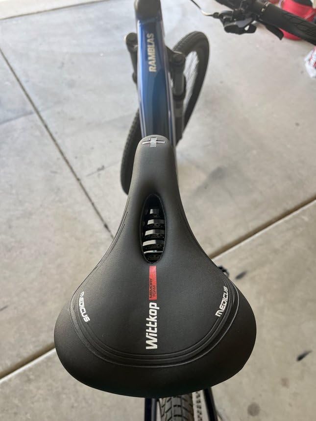 Wittkop Bike Seat - Waterproof Bike Saddle with Innovative 5-Zone-Concept for BMX, MTB & Road customer photo 2