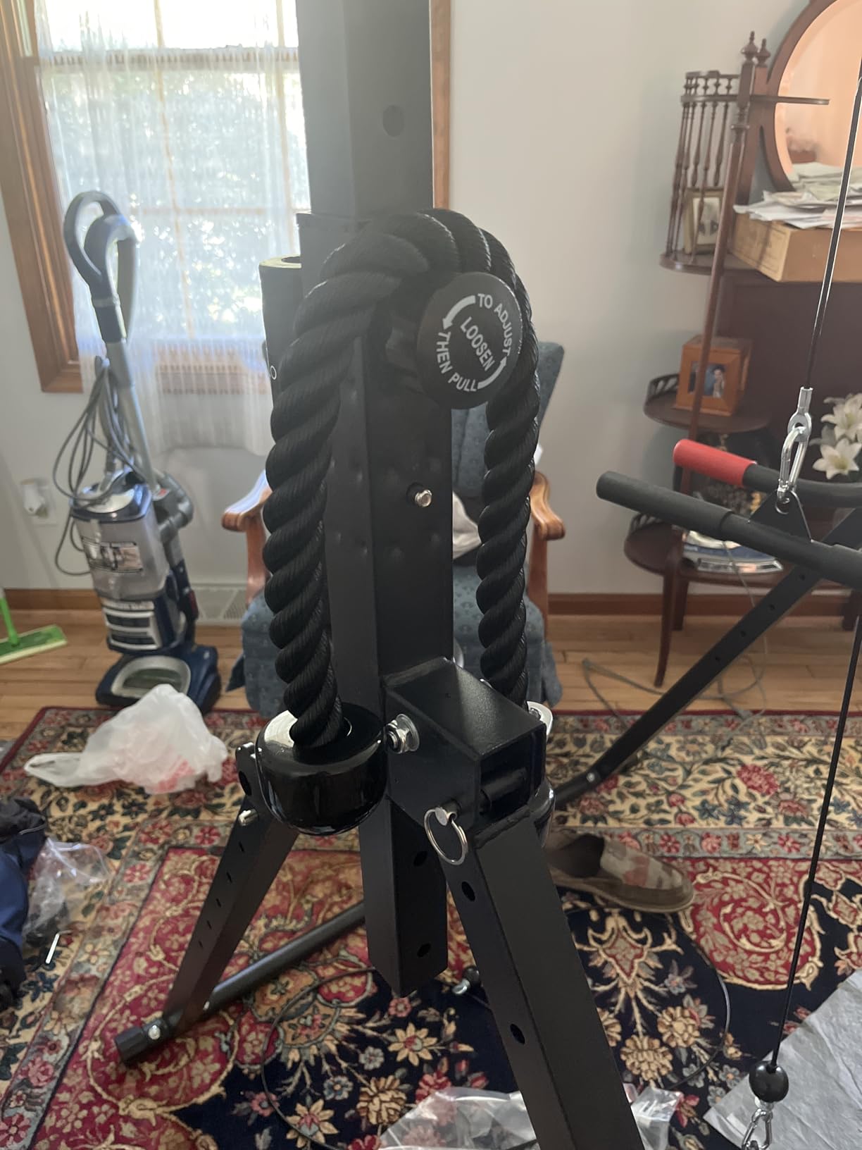 Mikolo Fitness LAT and Lift Pulley System, Dual Cable Machine (70'' and 90'') with Upgraded Loading Pin for Triceps Pull Down, Biceps Curl, Back, Forearm, Shoulder - Home Gym Equipment (Patent) customer photo 2