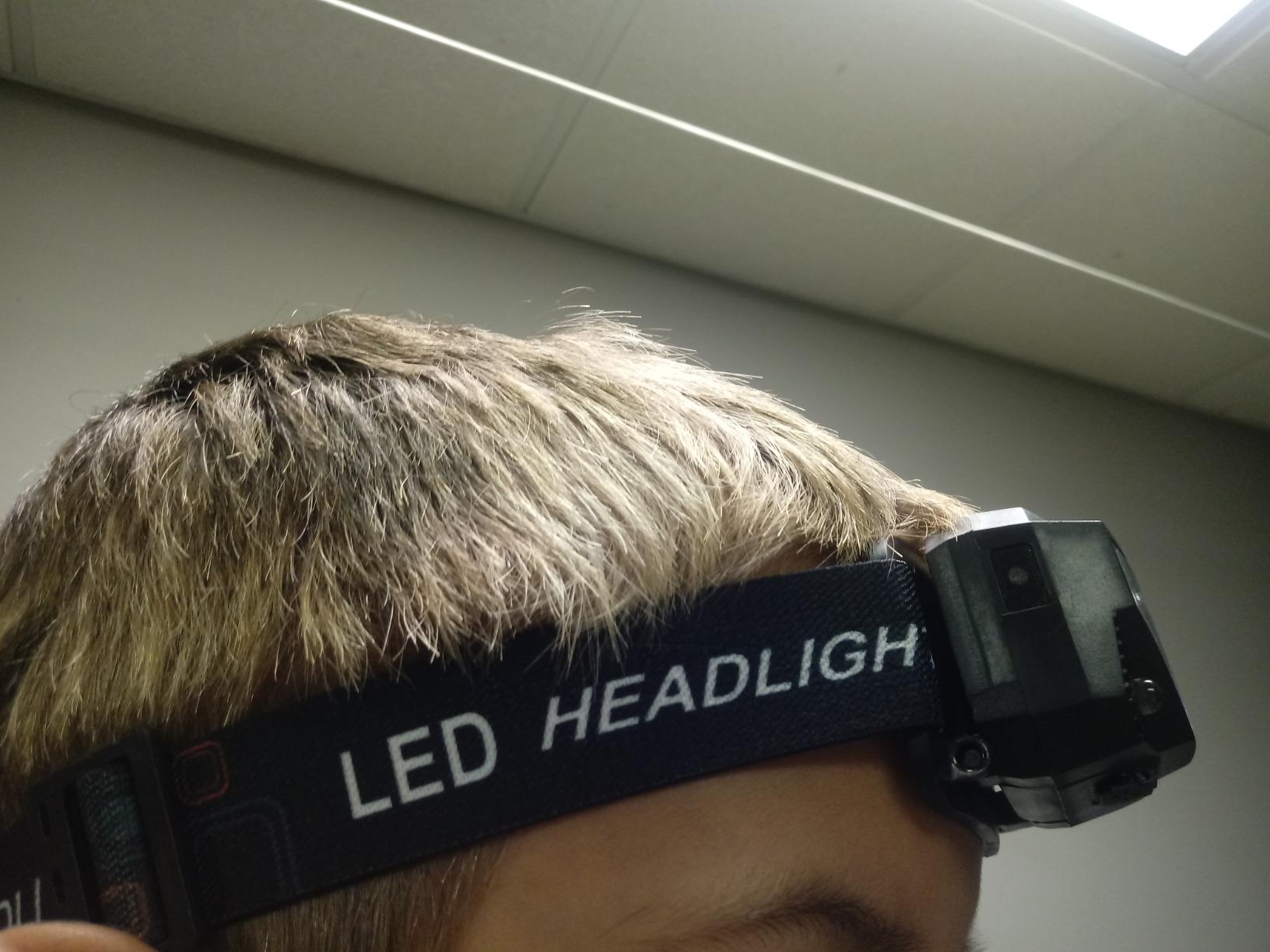 LHKNL Headlamp Flashlight, Ultra-Light Bright LED Rechargeable Headlight with White Red Light, 2-Pack Waterproof Motion Sensor Head Lamp, 8 Modes for Outdoor Camping Running Hiking Fishing customer photo 2