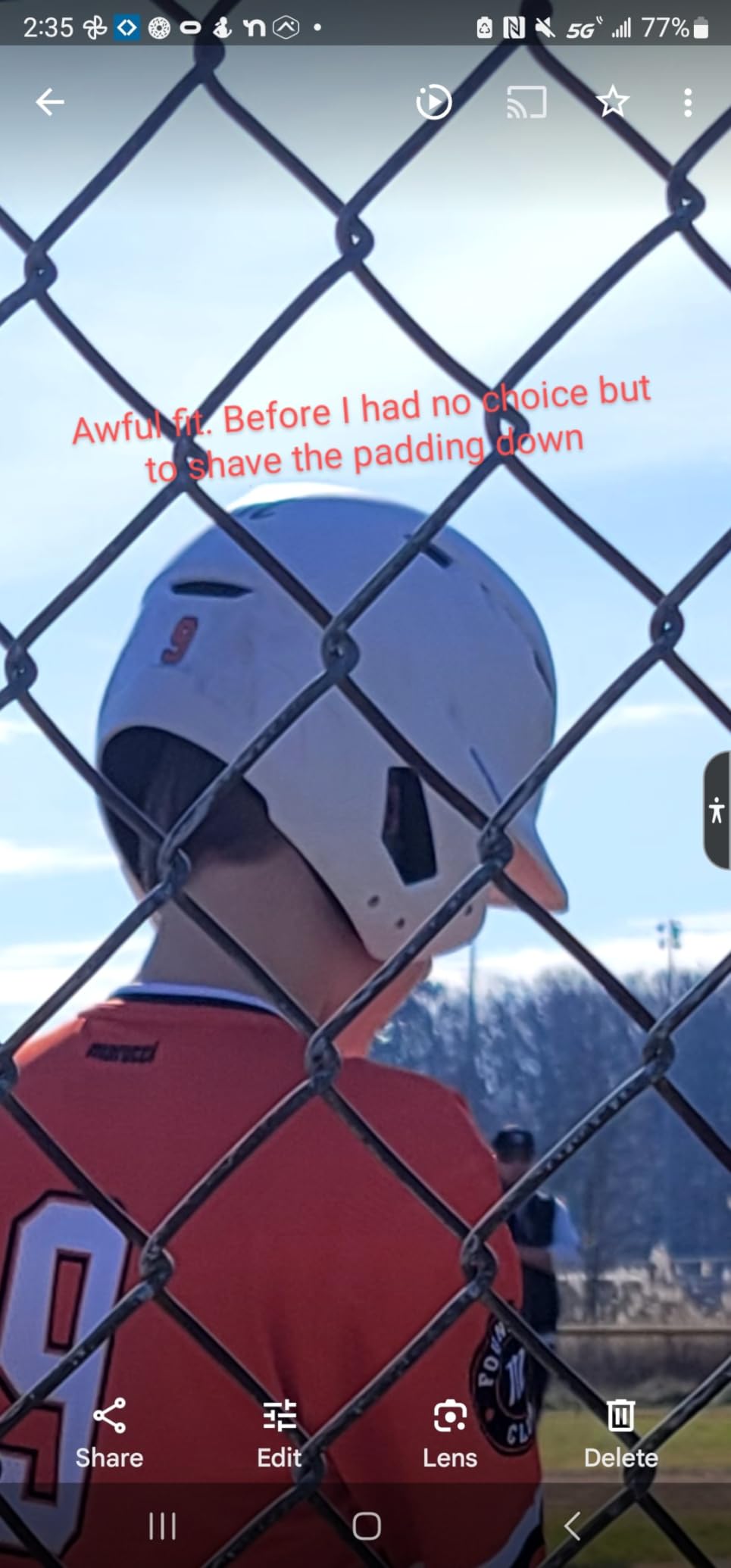 Marucci DuraVent Batting Helmet, NOCSAE Verified Baseball Helmet with Reversible Jaw Guard & Ventilation, Youth and Senior Sizes customer photo 2